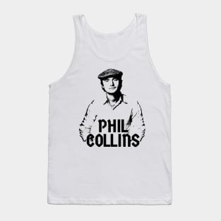 phil collins young black and white Tank Top